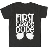 First Grade Dude Sunglasses Youth Back to School First Grader T-Shirt