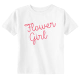 Flower Girl Toddler Youth Wedding T-Shirt (TEXT ONLY)