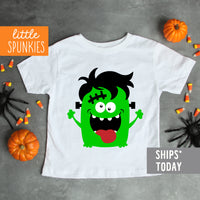Franken Monster Toddler Youth Halloween Kids Shirt