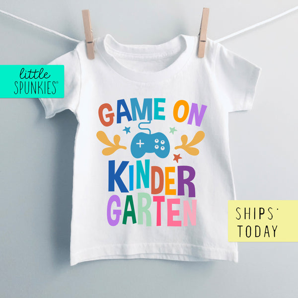 Game On Kindergarten Toddler & Youth Back to School Gamer T-Shirt