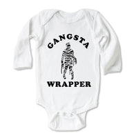 Gansta Wrapper Funny Baby Halloween Mummy Onesie