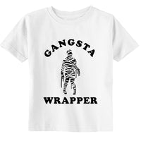 Gansta Wrapper Toddler Youth Halloween Funny Mummy Kids Shirt