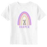 Personalized Girl Easter Rainbow Toddler & Youth Easter T-Shirt CUSTOM