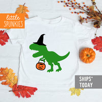 Halloween Dinosaur Toddler Youth Halloween Kids Shirt