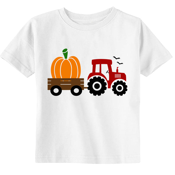 Halloween Tractor Toddler Youth Halloween Kids Shirt