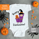 Happy Llamaween Cute Baby Halloween Unisex Onesie
