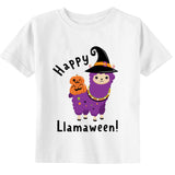 Happy Llamaween Toddler Youth Halloween Kids Shirt
