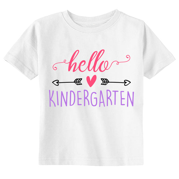 Hello Kindergarten HEART Toddler & Youth Back to School T-Shirt