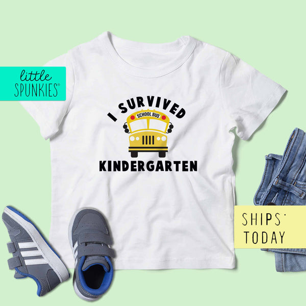 I Survived Kindergarten Toddler Youth School Graduation Unisex T-Shirt
