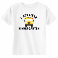 I Survived Kindergarten Toddler Youth School Graduation Unisex T-Shirt