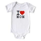 I (HEART) MOM Cute Mothers Day Baby Onesie