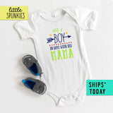 Just A Boy in Love With Her Mama Cute Mothers Day Baby Onesie