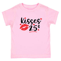Kisses 25 Cents Valentines Day Toddler T-Shirt