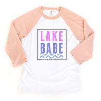 Lake Babe Toddler Summer Raglan Tee