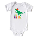 Let's Fiesta T-Rex Cute Baby Cinco De Mayo Onesie