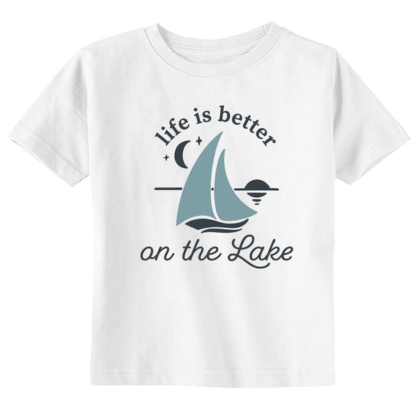 Life is Better on the Lake Toddler Youth Summer Shirt