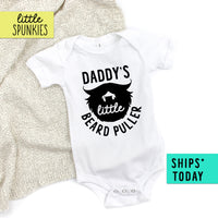 Little Beard Puller Father's Day Baby Onesie