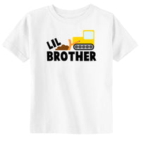 Lil Brother Bulldozer Toddler & Youth Boy T-Shirt
