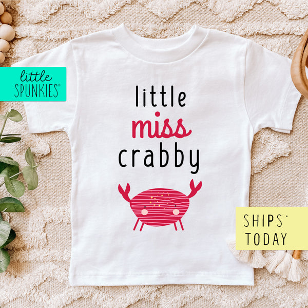 Little Miss Craby Summer Toddler & Youth Beach T-Shirt