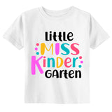 Little Miss Kindergarten Toddler & Youth Back to School T-Shirt