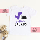 Little Sister Saurus Cute Girl Toddler & Youth T-Shirt