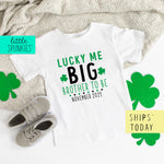 Personalized Lucky Me Brother Toddler St Patrick's Day T-Shirt