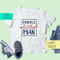 Mama's Little Man Toddler & Youth Mother's Day Boy T-Shirt