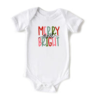 Merry & Bright Cute Colorful Christmas Onesie