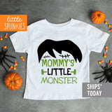 Mommy's Little Monster Toddler Youth Halloween Kids Shirt