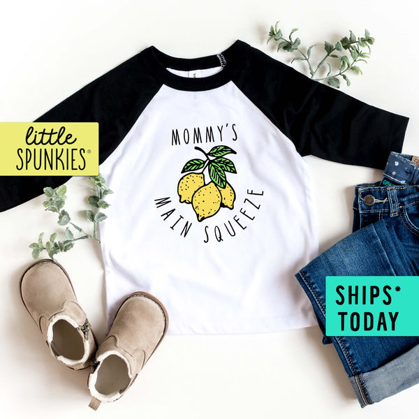 Mommy's Main Squeeze Toddler Mother's Day Raglan Shirt