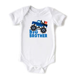 Big Brother Monster Truck Sibling Announcement Baby Onesie