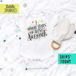 One Whole Year of Awesome 1st Birthday Baby Onesie