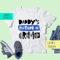 Partner in Crime - BLUE Father's Day Toddler & Youth T-Shirt