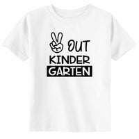 Peace Out Kindergarten Toddler Youth School Graduation Unisex T-Shirt
