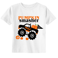 Pumpkin Smasher Toddler Youth Halloween Kids Shirt