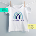 Rainbow Big Brother Toddler & Youth Boy T-Shirt