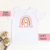 Big Sister Rainbow Girl Toddler & Youth Shirt