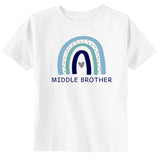 Rainbow Middle Brother Toddler & Youth Boy T-Shirt
