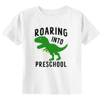 Roaring Into Pre-K Toddler & Youth Back to School Dino T-Shirt