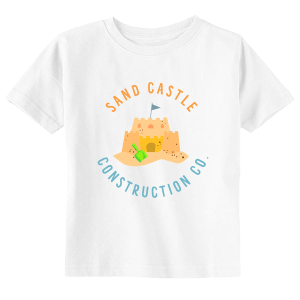 Sand Castle Construction Summer Toddler & Youth Beach T-Shirt