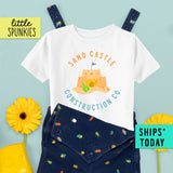 Sand Castle Construction Summer Toddler & Youth Beach T-Shirt