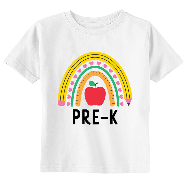 School Rainbow PRE-K Toddler & Youth Back to School T-Shirt