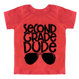 Second Grade Dude Sunglasses Youth Back to School 2nd Grader T-Shirt
