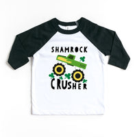 Shamrock Crusher Toddler Raglan St. Patrick's Day