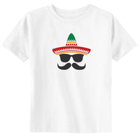 Sombrero Face (NO NAME) Toddler & Youth Cinco De Mayo T-Shirt