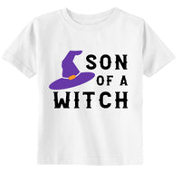 Son of a Witch Funny Toddler Youth Halloween Kids Shirt