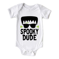 Spooky Dude Funny Halloween Monster Baby Unisex Onesie