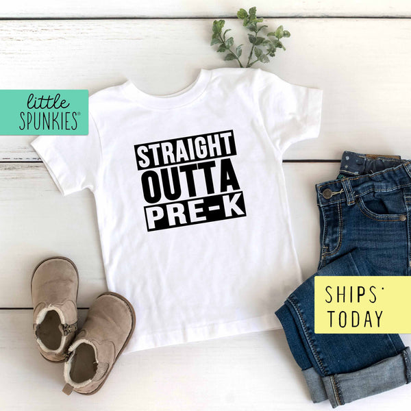Straight Outta PRE-K Toddler Youth School Graduation Unisex T-Shirt