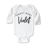 Sweet Baby Personalized Name Onesie