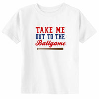 Take Me Out to the Ballgame Fun Sports Toddler & Youth Baseball T-Shirt